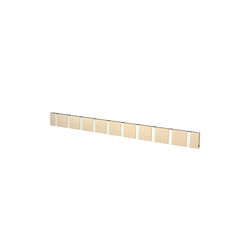 KNAX Horizontal 10 Coat Rack, latte/grey, LoCa