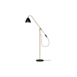 Bestlite BL4 Floor Lamp, soft black semi matt/brass, GUBI