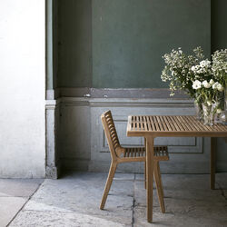 UDENDØRS RIB Dining Table 100x100, Sibast Furniture