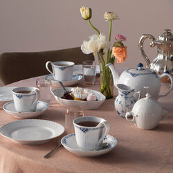 Blue Fluted Half Lace Cream Jug 17 cl, Royal Copenhagen