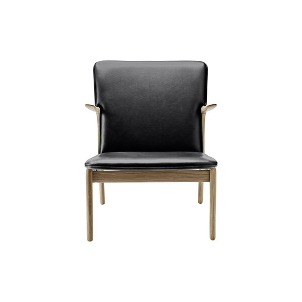 OW124 Beak Chair, oiled oak/black, Carl Hansen & S&oslash;n