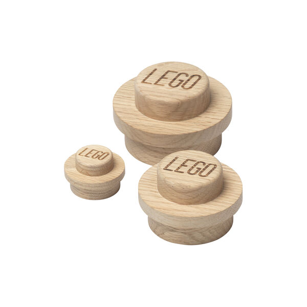 LEGO® 1x1 Wall Hanger Set, soap treated oak LEGO® 1x1 Wall Hanger Set, soap treated oak, Room Copenhagen