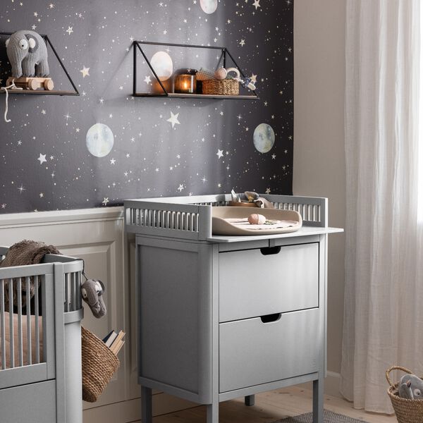 Sebra Changing Unit with Drawers, stone Sebra Changing Unit with Drawers, stone, Sebra