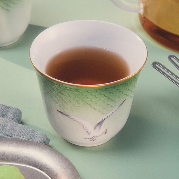 Seagull Thermal Mug, green, Royal Copenhagen