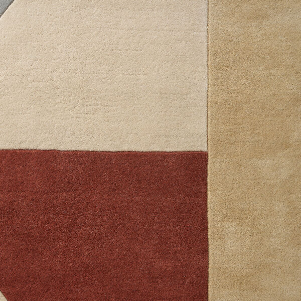 Radiality Rug, ruby, Linie Design