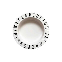 Eat & Learn Deep Plate &Oslash; 15.5 cm, Design Letters