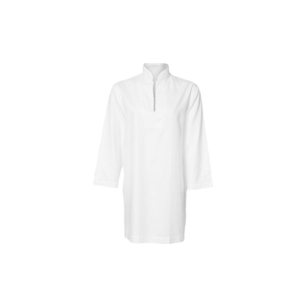 Anna Pinstriped Nightshirt, white, Geismars Væverier