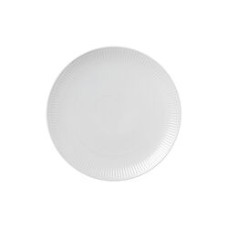 White Fluted Coupe Plate Ø 27 cm, Royal Copenhagen