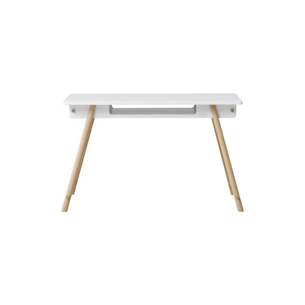 Camp Junior Desk Adjustable, white/oak, Oliver Furniture