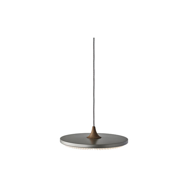 Soleil Pendant with Paper Shade, thunder sky/smoked oak, LE KLINT