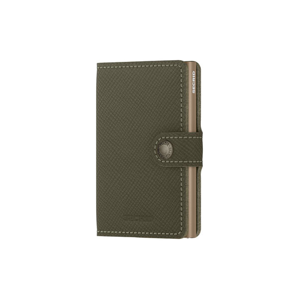 Miniwallet, saffiano olive, Secrid