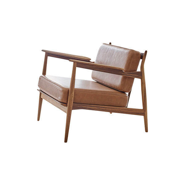 Model 107 Lounge Chair, cognac Model 107 Lounge Chair, cognac, Magnus Olesen Design
