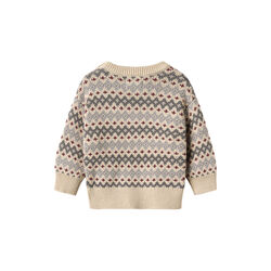 Jacquard Pullover Harlow, flint, Wheat