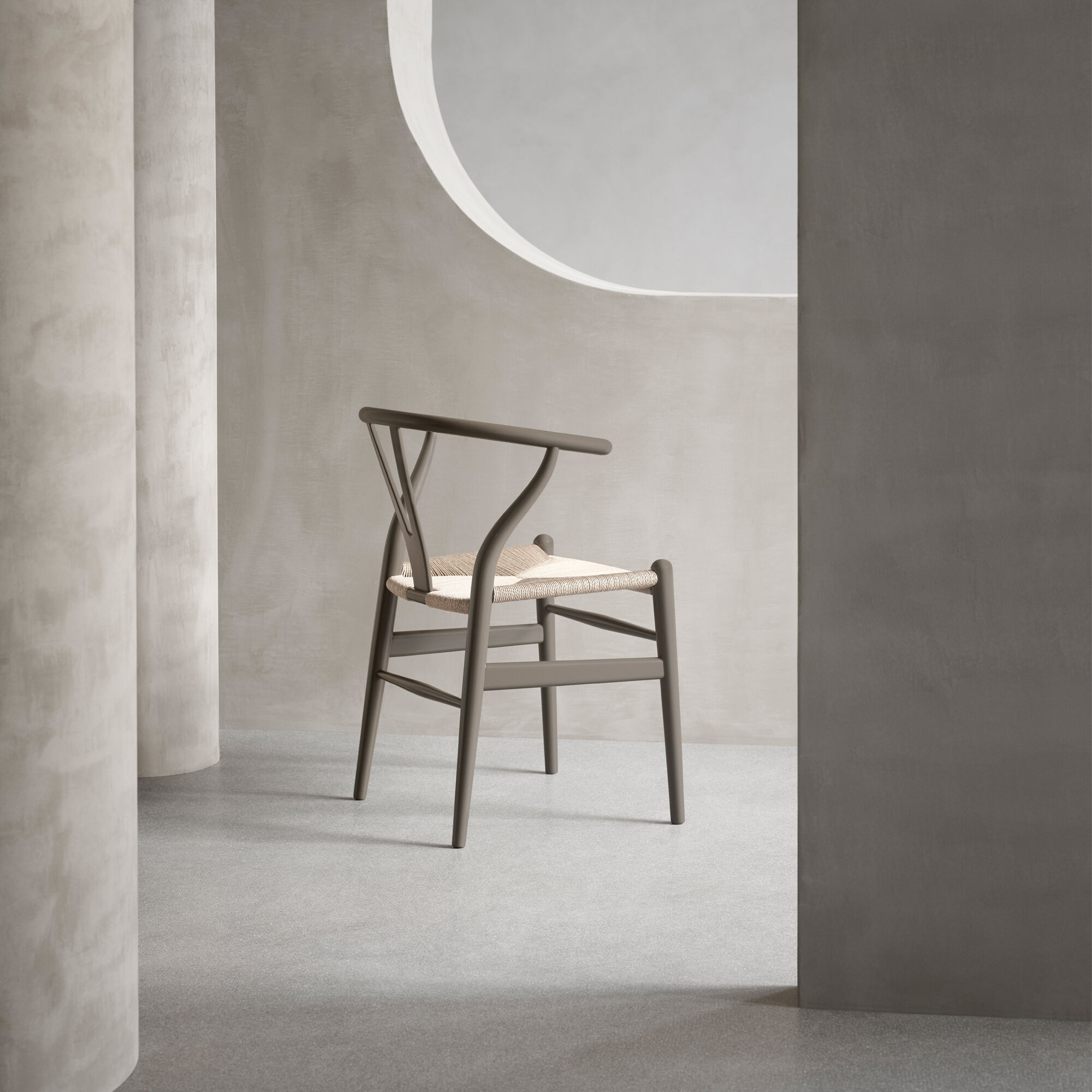 CH24 Wish Bone Chair, soft slate