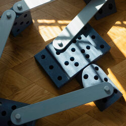 2 x Balance Beams, sky blue, MODU