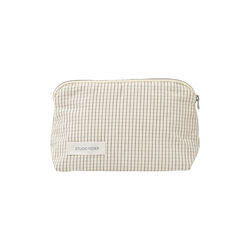 CELIA MINI TOILETRY BAG, creme black plaid, Studio Feder