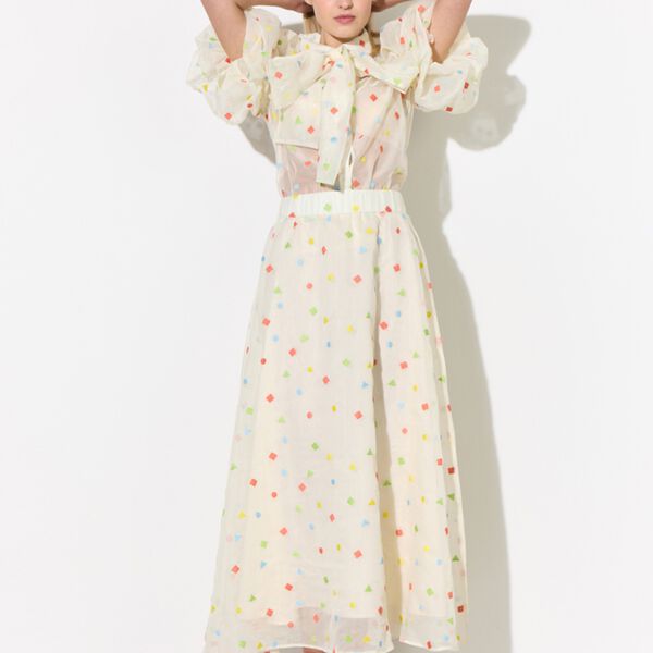 Sharon Skirt, confetti, HUNK&Oslash;N
