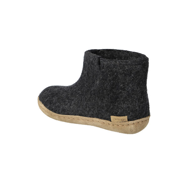 Felt Ankle Shoe Junior, charcoal Felt Ankle Shoe Junior, charcoal, Glerups