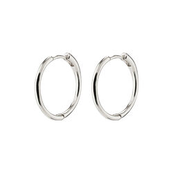 EANNA recycled medium hoops, silver-plated, Pilgrim