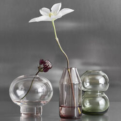 Midsummer Wood Cranesbill Mini vase 10 cm, pink, Orrefors