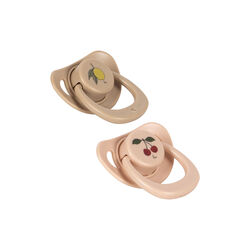 2 Pack Doll Pacifier, cherry/lemon, Konges Sl&oslash;jd