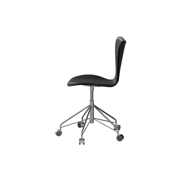 Series 7&trade; 3117 Front Upholstered Office Chair, Grace Black, Fritz Hansen