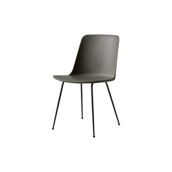 Rely HW6 Dining Chair, stone grey/black, &Tradition