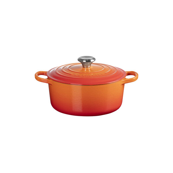 Signature round cast iron pot &Oslash; 24 cm, volcanic, Le Creuset