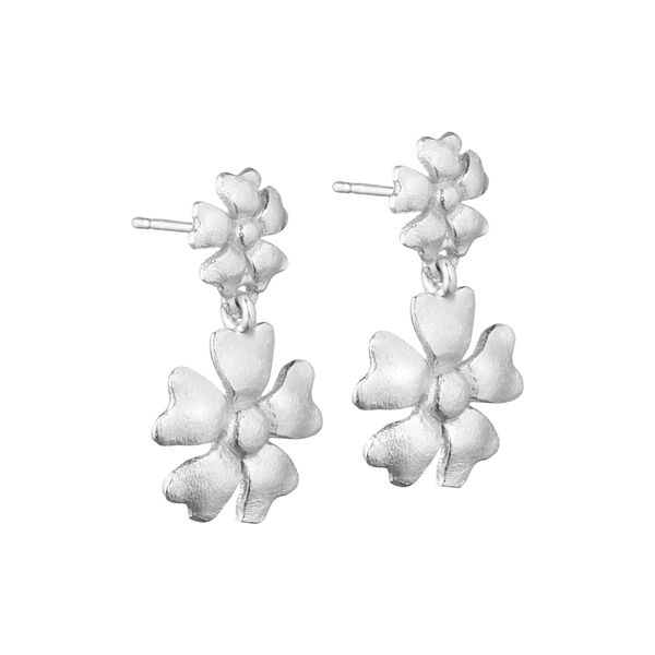 Poppy earrings, silver plated Poppy earrings, silver plated, Pure by Nat