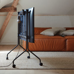 Moon Rollin', charcoal, Pedestal