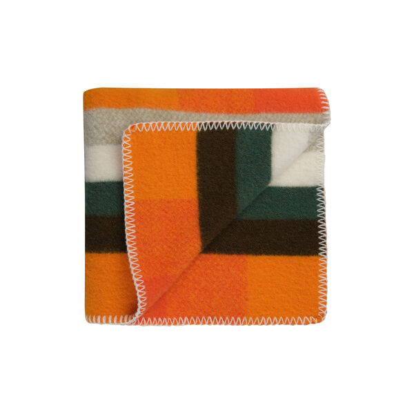 MIKKEL Half Size Throw, orange, R&oslash;ros Tweed
