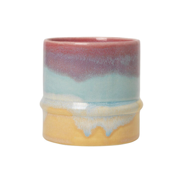 Poppery Mug, pink/mint/yellow, Kähler