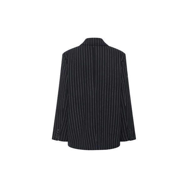SomayaPW Blazer, navy pinstripe, Part Two