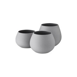 Tealight Holder, grey, Ditte Fischer Copenhagen