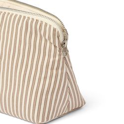Celia Mini Toiletry Bag, brown beach stripe, Studio Feder