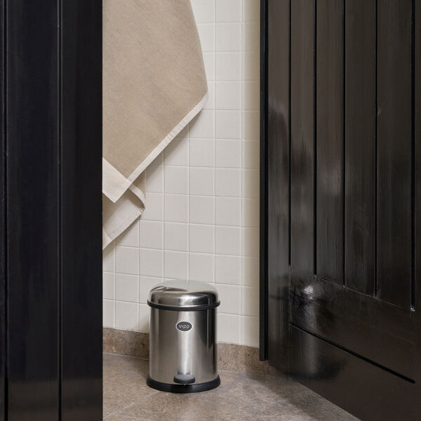 VIPP12 Pedal Bin, stainless steel, Vipp