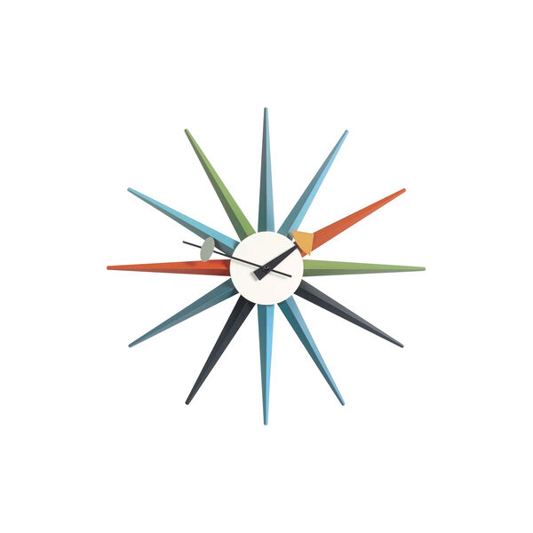Sunburst Wall Clock, multi colour Sunburst Wall Clock, multi colour, Vitra