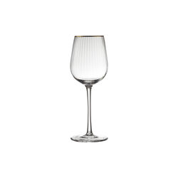 Palermo Gold White Wine Glass 4 pcs, Lyngby Glas