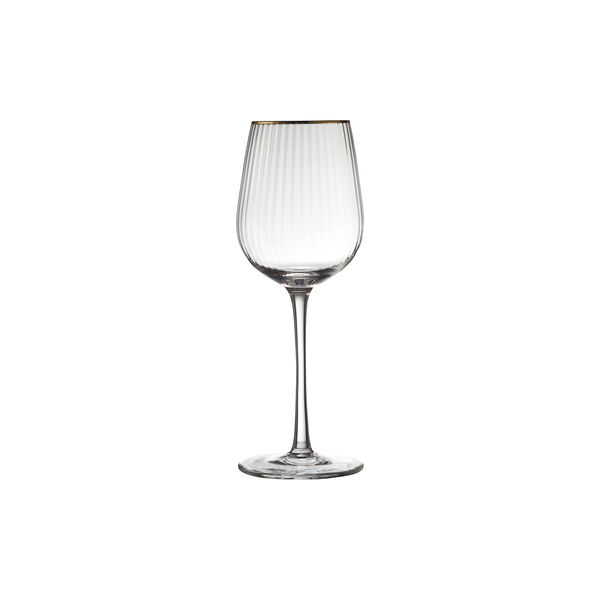 Palermo Gold White Wine Glass 4 pcs, Lyngby Glas