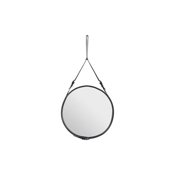 Adnet Circular Wall Mirror, black, GUBI