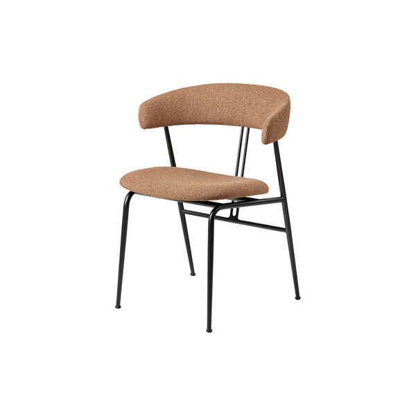 Violin Dining Chair, Around Boucl&eacute; 032/black matt, GUBI