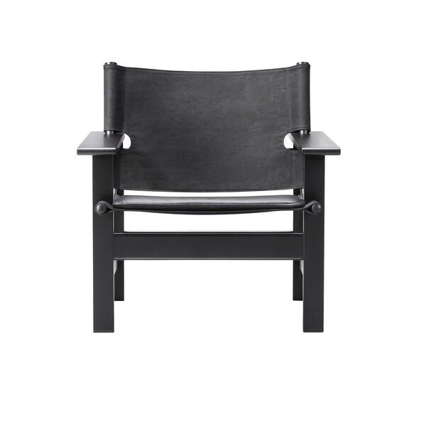 The Canvas Chair, black lacquered oak/black, Fredericia Furniture