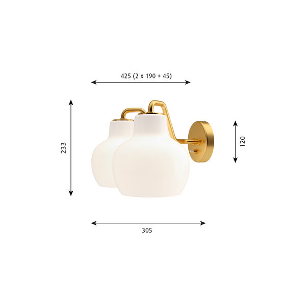 VL Ring Crown 2 Wall Lamp, Louis Poulsen