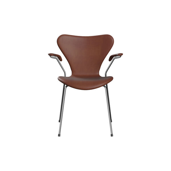 Series 7&trade; 3207 Fully Upholstered Chair, Grace Chestnut, Fritz Hansen