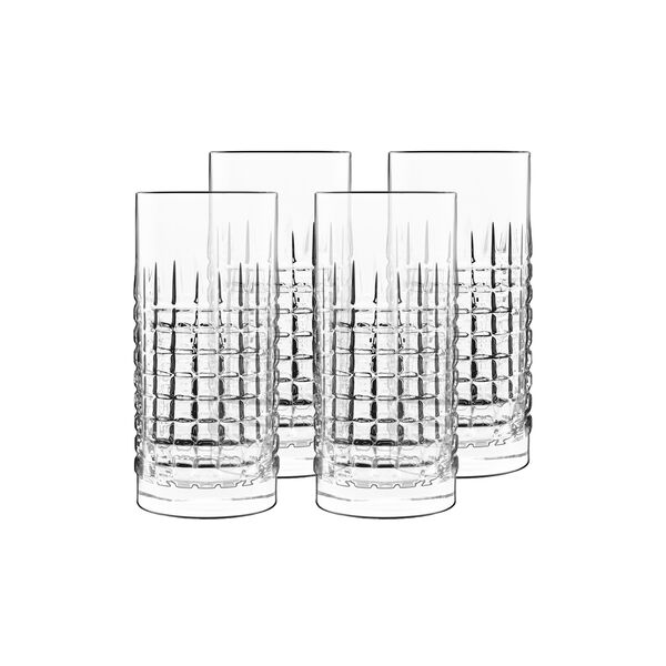 Mixology Charme Beer Glass/Longdrink Glass 4 pcs, Luigi Bormioli