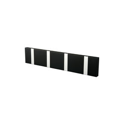 KNAX Horizontal 6 Coat Rack, soft black/grey, LoCa
