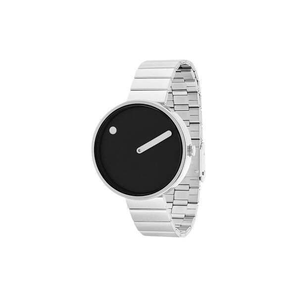 Picto Wrist Watch, black/brushed steel Picto Wrist Watch, black/brushed steel, PICTO