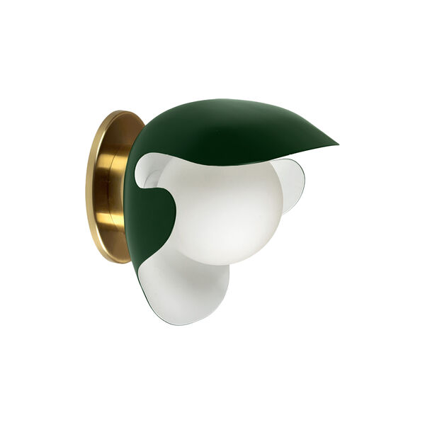 PS38 Wall Lamp, green/brass PS38 Wall Lamp, green/brass, ATBO