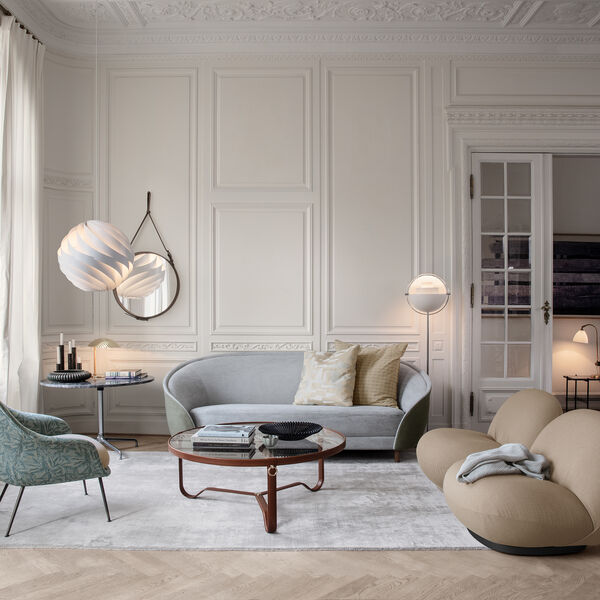 Adnet Coffee Circular Table, tan, GUBI