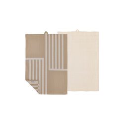 Reflection Tea Towel, warm taupe, S&ouml;dahl